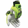 Caiman Caiman 607-2980-L Mech Glv Hi-Vis Goat Grain Palm 607-2980-L